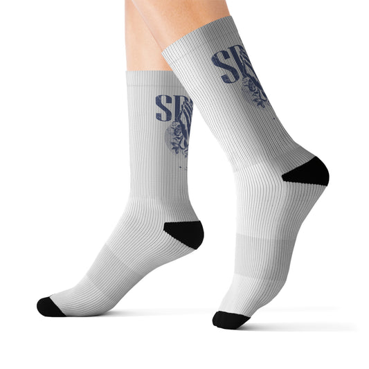 Sharpened Spirit Sublimation Light Socks