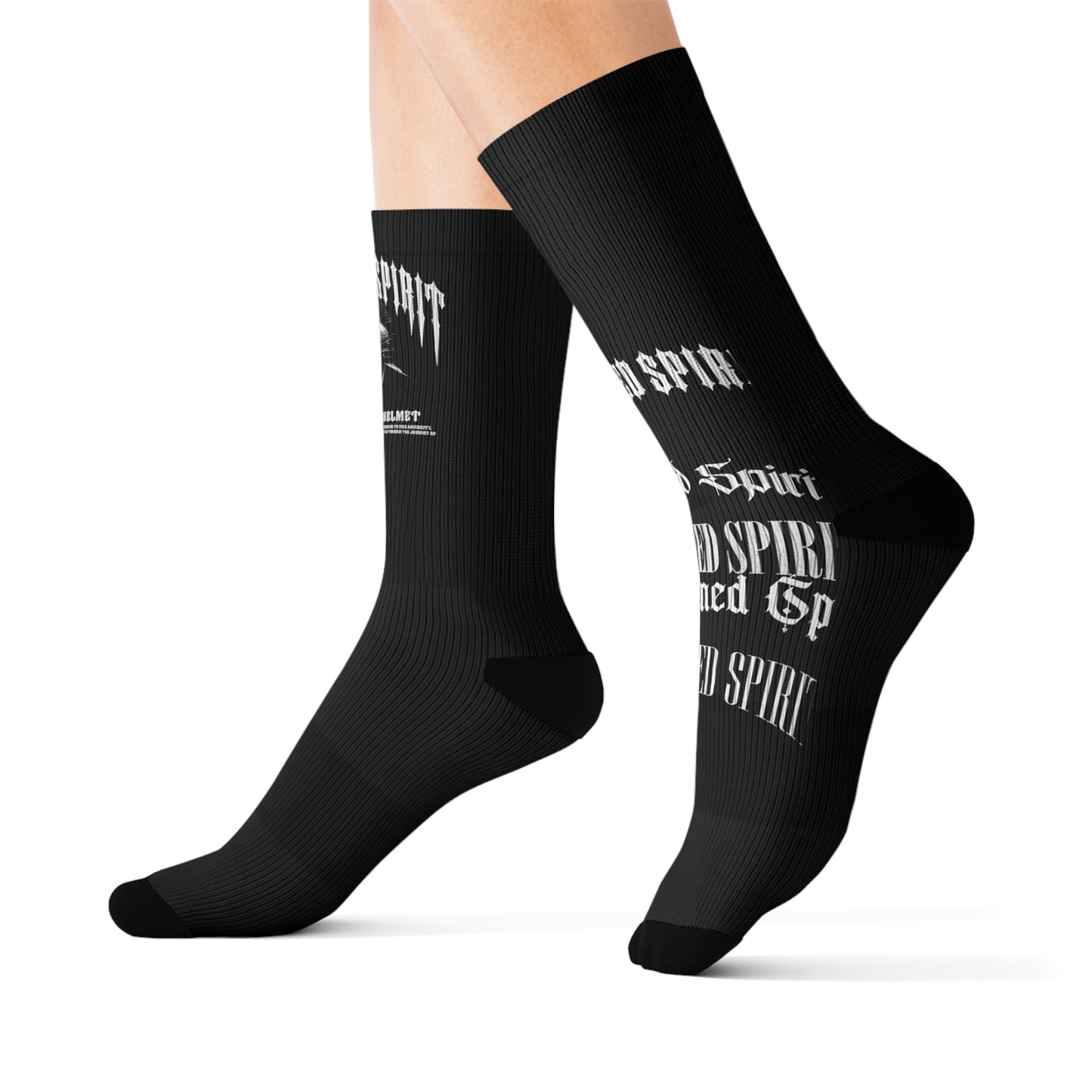 Sharpened Spirit Sublimation Black Socks