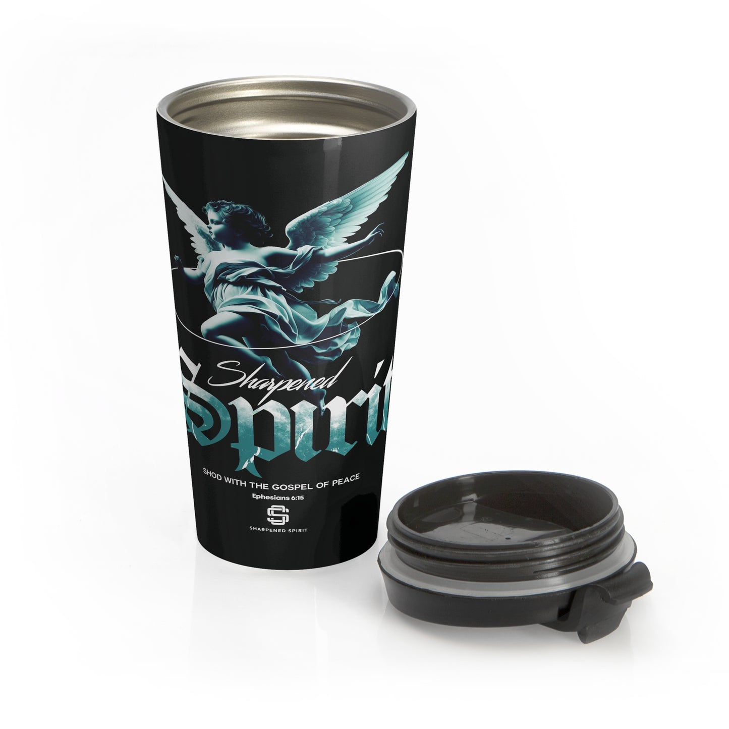 Sharpened Spirit Stainless Steel Travel Mug