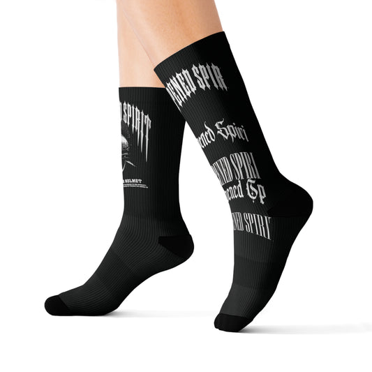 Sharpened Spirit Sublimation Black Socks